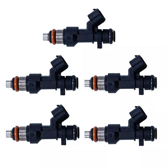 Set of (5) Turbo 750cc Stainless Fuel Injectors for Volvo Focus RS E85 70 LBS