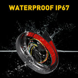 Carbon Fiber LED Car Tail Brake Light Strip Rear Spoiler Lip Trim Universal Red New