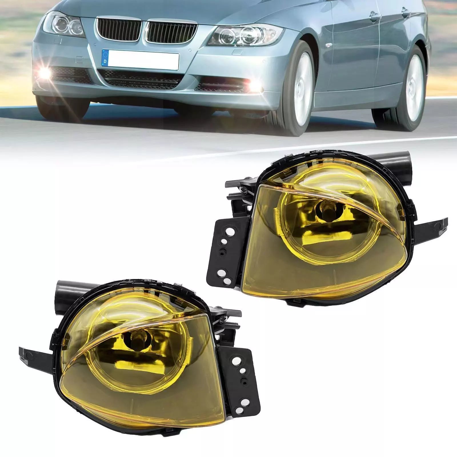 Pair LED Fog Lights For 2006-2008 BMW E90 325i 328i 330i 335i - Bright White