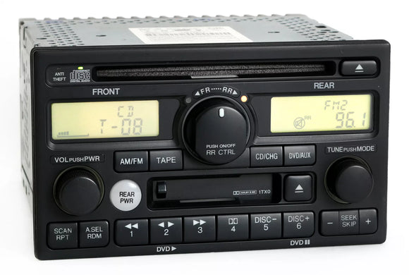 2002-04 Honda Odyssey EX-L Radio AM FM CD Cassette Player 39100-S0X-A500 1TX0