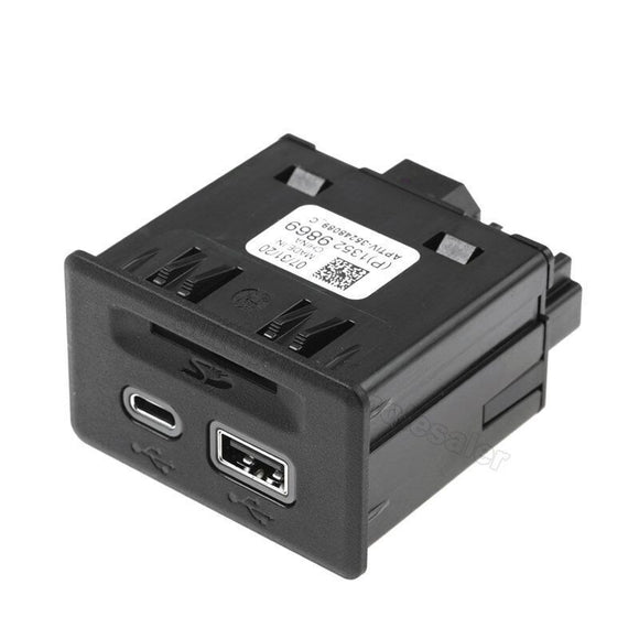 USB USB-C SD Card for 2019 Sierra Silverado 1500 Receptacle Assembly 13529869