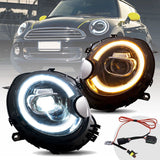 LED Sequential Headlights with DRL for 2007-2013 Mini Cooper R55/56/57/58/59