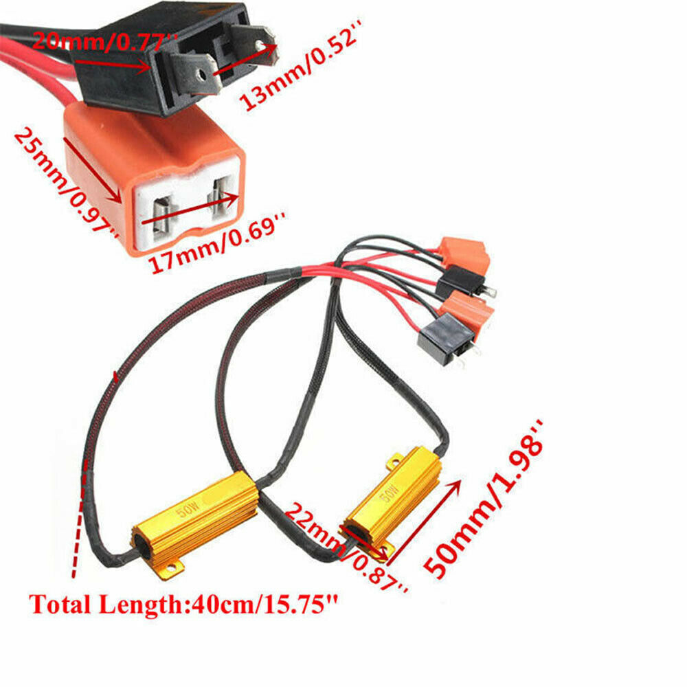 LED H7 Modules Decodeur resistance Canbus anti-erreur 50W anti flicker -  Xenon Discount