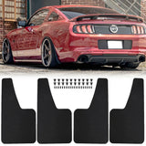 4 Mud Flaps Splash Guards for Ford Mustang GT V6 Ecoboost GT500 GT350 GT-S Mach-E