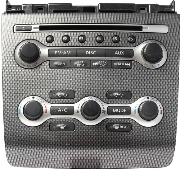 2011 Nissan Maxima Dash-Mounted Multimedia Climate Control Panel OEM 25391ZY70B