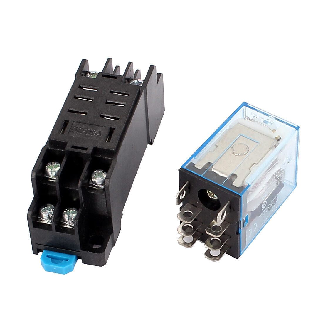 AC 110/120V Coil Voltage 8 Pin DPDT Electromagnetic Power Relay Socket ...