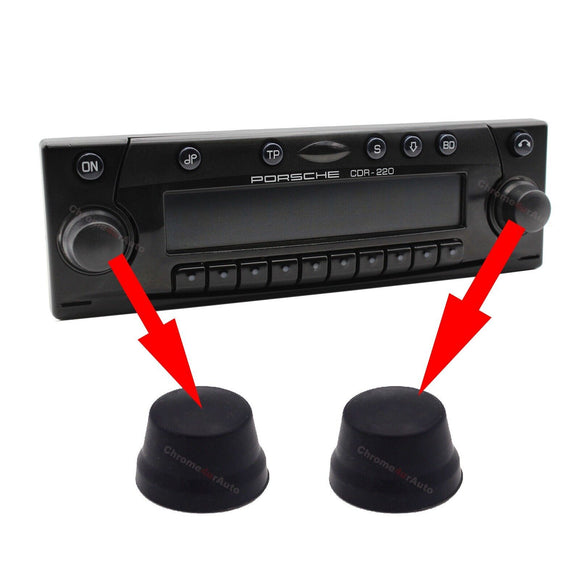 2X Aftermarket Buttons for Porsche Radio Volume Knob Buttons CDR220 CR220 CDR23 2X Buttons