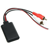 12V Car Audio Stereo Bluetooth AUX Receiver Module 2RCA Interface Cable Adapter