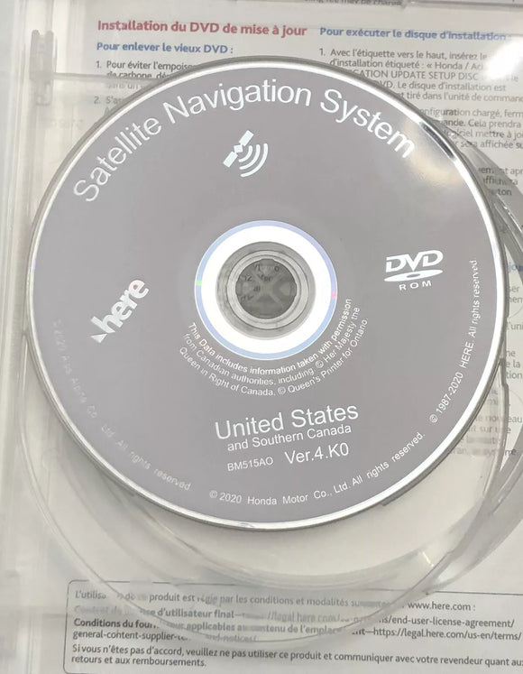 Honda Pilot 2006-2011 GPS Navigation DVD U.S Map v2021 Update