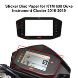 Speedometer Instrument Sticker Disc Paper for KTM 690 Duke/R, 790 Duke