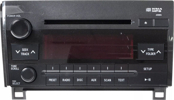 2010-2013 Toyota Tundra AM FM Radio CD MP3 Player Part ID 861200C290
