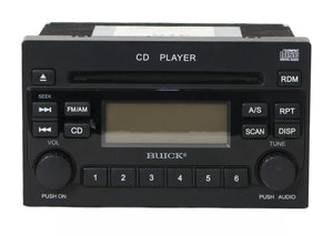 Buick Radio AM FM Singe Disc CD Player OEM 5490755 - Option Code U1C