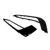 Front Bumper Fog Light Grille Trim for 2017-20 BMW G30 5-Series Gloss Black