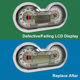 LCD Display with Clear Plastic Lens Cover for Sea Doo 4-Tec GTX RXP RXT BRP Speedometer Gauge Repair