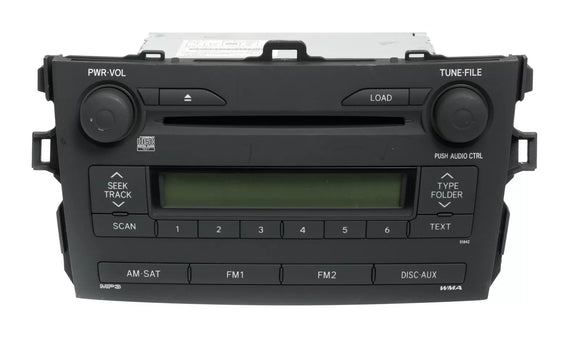 2009 Toyota Corolla AM FM Radio SiriusXM Ready CD Player 8612012B40 Option 51842