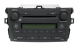 2009 Toyota Corolla AM FM Radio SiriusXM Ready CD Player 8612012B40 Option 51842