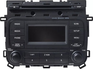 2014-16 Kia Forte AM FM Bluetooth Radio CD Player Telematics 96170-A7170WK