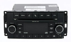Jeep & Chrysler 2011-2012 Radio AM FM mp3 CD Sirius Aux Input P05091226AD RES
