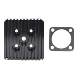 Black CNC Square Cylinder Head For Racing 66cc 80cc Engine Motorized Bicycle