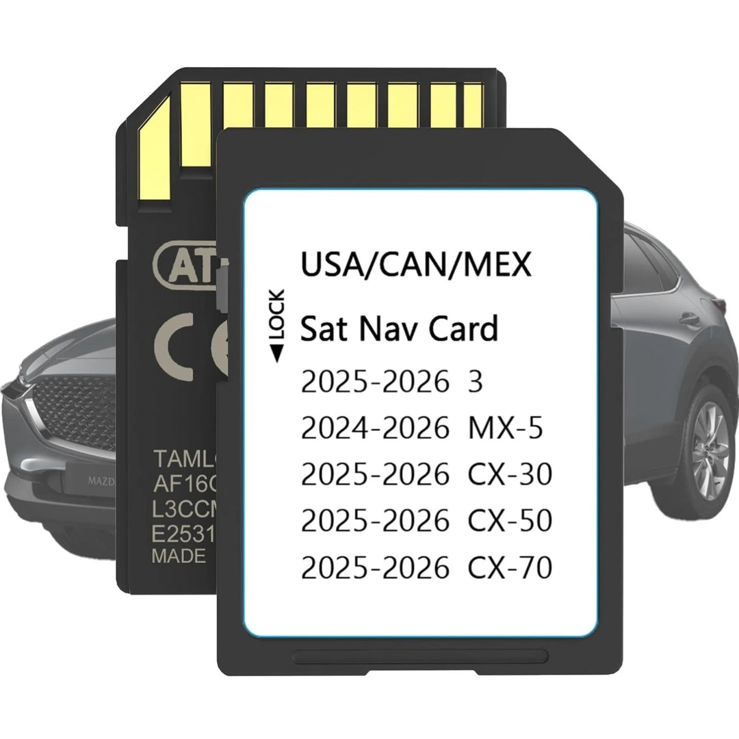 2026 Navigation SD Card Update USA/CAN Maps for Mazda CX-50, CX-30, MX-5