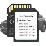 2026 Navigation SD Card Update USA/CAN Maps for Mazda CX-50, CX-30, MX-5