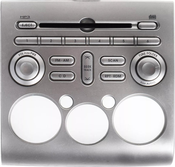 2006-2012 Mitsubishi Eclipse AM FM Radio CD Player Silver Frame Model ID 8701A250