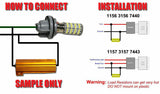 4x LED Load Resistors 25W 10 ohm Bulbs Turn Signal Error/Blinker/Hyper Flashing