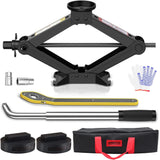 3 Ton Car Scissor Jack Lift for BMW Mercedes Toyota Honda Kia Hyundai Spare Tire Tool Kit