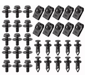 M6 Engine Under Cover Splash Shield Guard for Toyota Body Bolts U-nut Clips