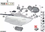 Genuine BMW E81 E82 E88 E87 Repair Kit For Headlight LH=RH OEM 63116924482