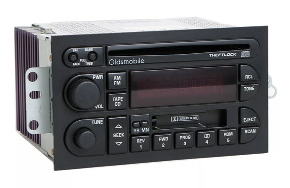 Oldsmobile 1996-2000 Achieva Bravada Cutlass Radio AM FM CD Cassette - 16213343