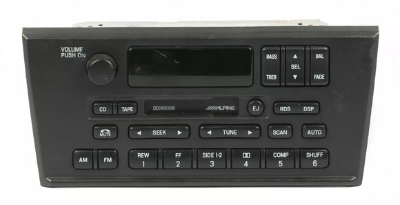 2000-2001 Lincoln LS AM FM Alpine Radio Cassette w CD Control XW4F-18C870-BK