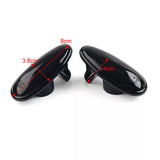 Sequential LED Side Marker Lights Turn Signal Lamp Clear/Black for Mitsubishi I-Miev 2010-21