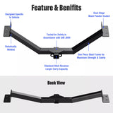 Trailer Towing Hitch 2 Inch Receiver fit for Kia Sorento Hyundai Santa Fe 2011-2013