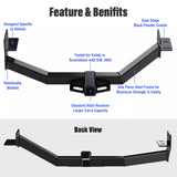 Class 3 Trailer Hitch Receiver Hookup for Hyundai Santa Fe Sport 2013-2018