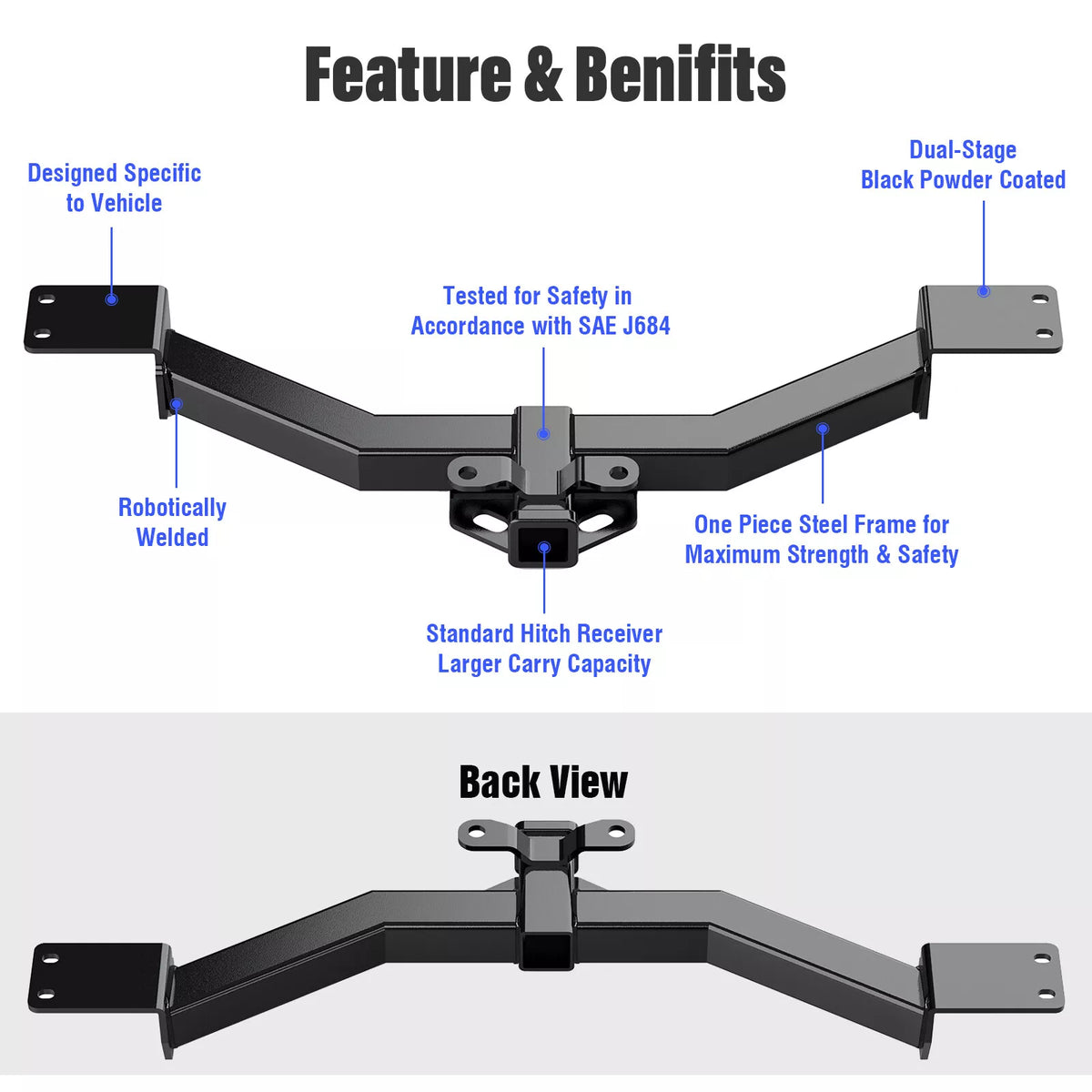 Trailer Towing Hitch 2 Inch Receiver for Chevrolet Chevy Traverse Buic ...