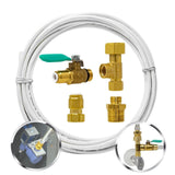Ice Maker Fridge Installation Kit - 1/4" Fittings with 1/4" OD 25 Feet W