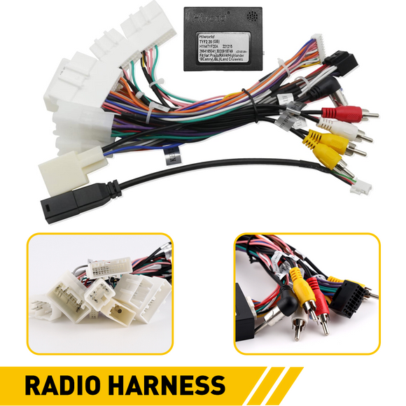 Wire Harness Cable Adapter w/ Canbus Box for Toyota Aftermarket Radio Stereo Car