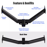Towing Hitch Receiver Class 3 for Acura MDX 2007-2013 Without Full Size Spare