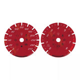 Gauge Face in Color Red for Maserati Quattroporte Ghibli Levante Instrument Cluster 2013-2020
