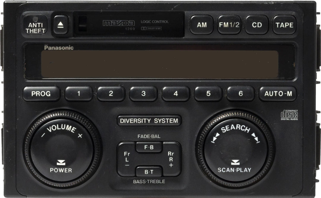 1995-1996 Mazda Millenia AM FM Radio Receiver Cassette Player TA0366AC0 Face 1269