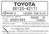 2006-08 Toyota RAV4 AM FM Radio Single Disc CD MP3 Player 86120-42171 Face 11835