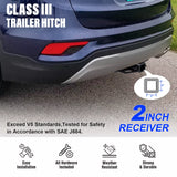 Class 3 Trailer Hitch Receiver Hookup for Hyundai Santa Fe Sport 2013-2018