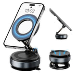 360° Adjustable Magnetic Vacuum Suction Cup Phone Holder Car Mount MagSafe