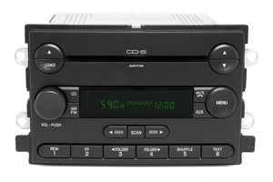 2005-2006 Ford F-150 Truck AM FM Receiver 6 Disc CD Player 6L3T-18C815-FE