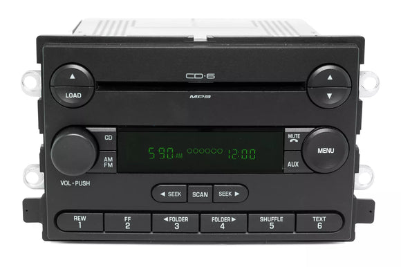 2005-2006 Ford F-150 Truck AM FM Receiver 6 Disc CD Player 6L3T-18C815-FE