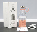 Fresh Juice 350ML Portable Blender Clear Bottle Pink Color