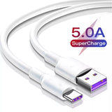 USB-C to USB-A White High Speed Charging & Data Cable (3FT, 1M) White for Phone Laptop