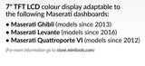 LCD Display for 2012+ Maserati Ghibli Levante Quattroporte VI Speedometer Instrument Cluster