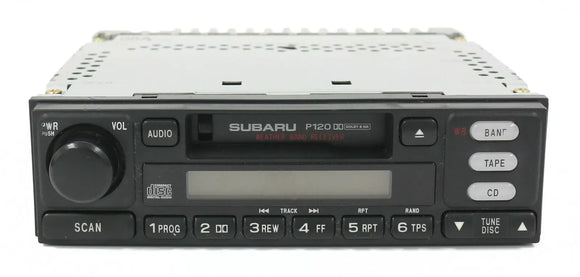 2000-2001 Subaru Legacy Radio AM FM Cassette Player 86201AE08A - Face P120